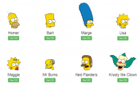 the simpsons in css